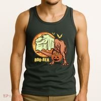 Halloween Boo Rex Trex Dinosaur Ghost Tank Top thumb 3