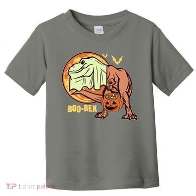 Halloween Boo Rex Trex Dinosaur Ghost Toddler T-Shirt