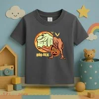 Halloween Boo Rex Trex Dinosaur Ghost Toddler T-Shirt thumb 3