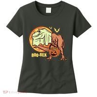 Halloween Boo Rex Trex Dinosaur Ghost Women's T-Shirt thumb 0
