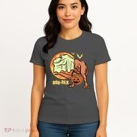 Halloween Boo Rex Trex Dinosaur Ghost Women's T-Shirt thumb 4
