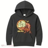 Halloween Boo Rex Trex Dinosaur Ghost Kids Hoodie thumb 0