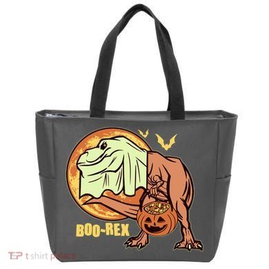 Halloween Boo Rex Trex Dinosaur Ghost Tote Bag