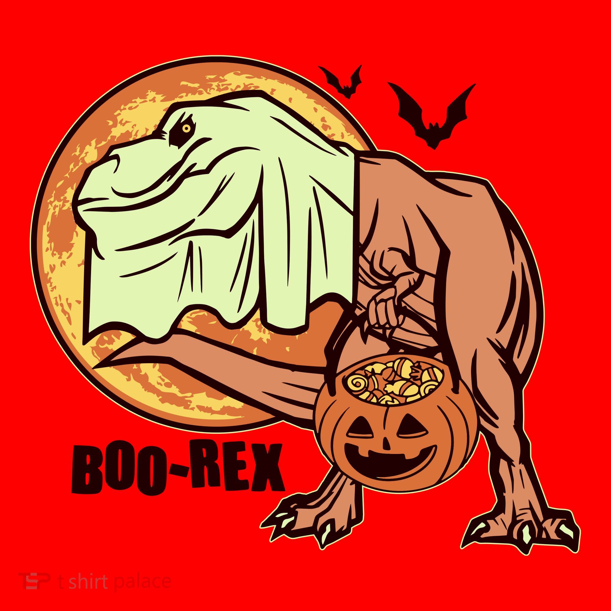 Halloween Boo Rex Trex Dinosaur Ghost Santa Hat