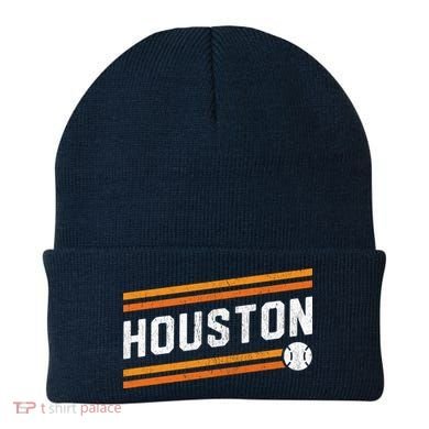 Houston Baseball Retro Vintage Beanie