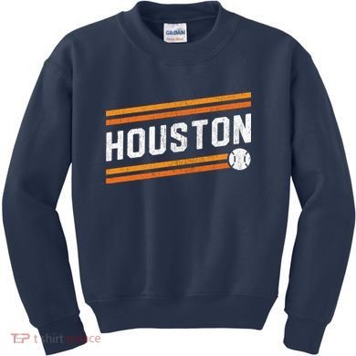 Houston Baseball Retro Vintage Kids Sweatshirt