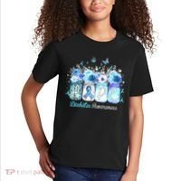 Hope Blue Ribbon Flower Jars Diabetes Awareness Kids T-Shirt thumb 2