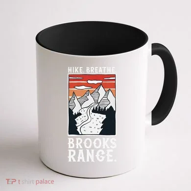 Hiking Brooks Range Coffee Mug back