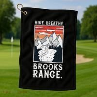 Hiking Brooks Range Golf Towel thumb 1