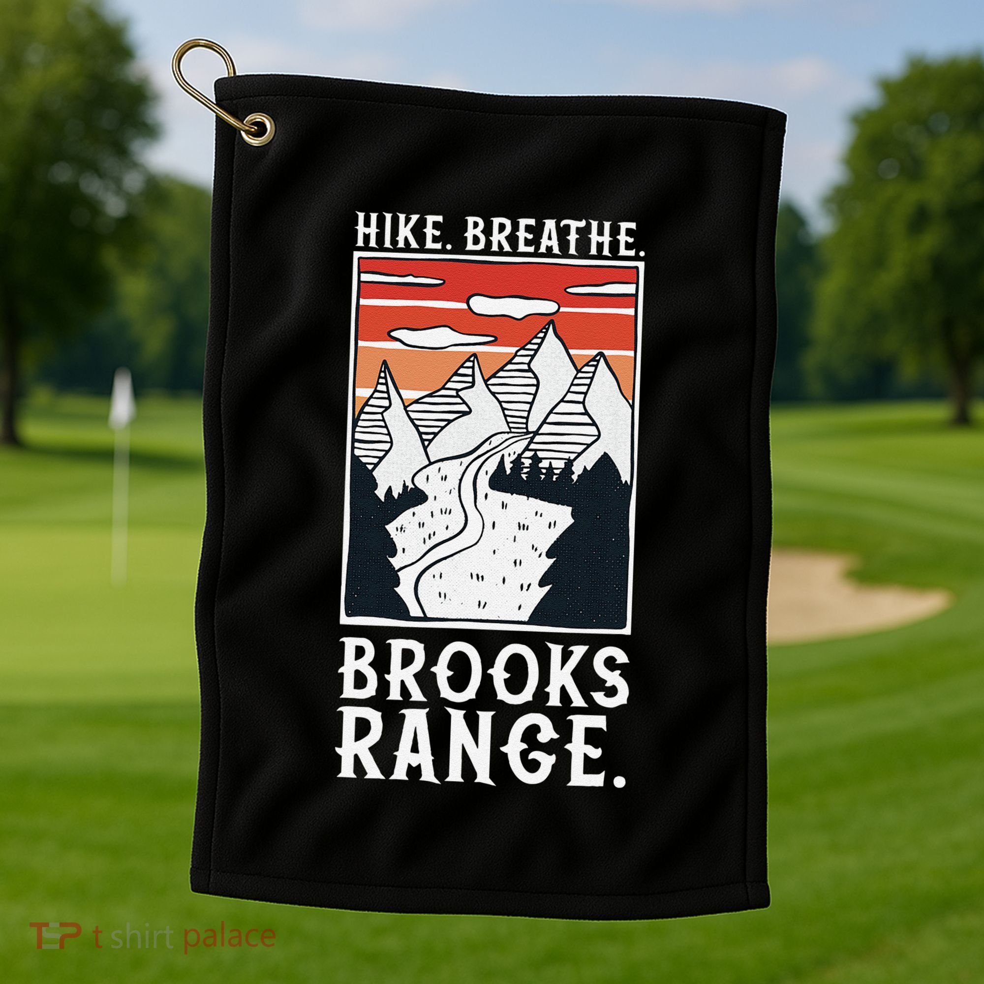 Hiking Brooks Range Golf Towel