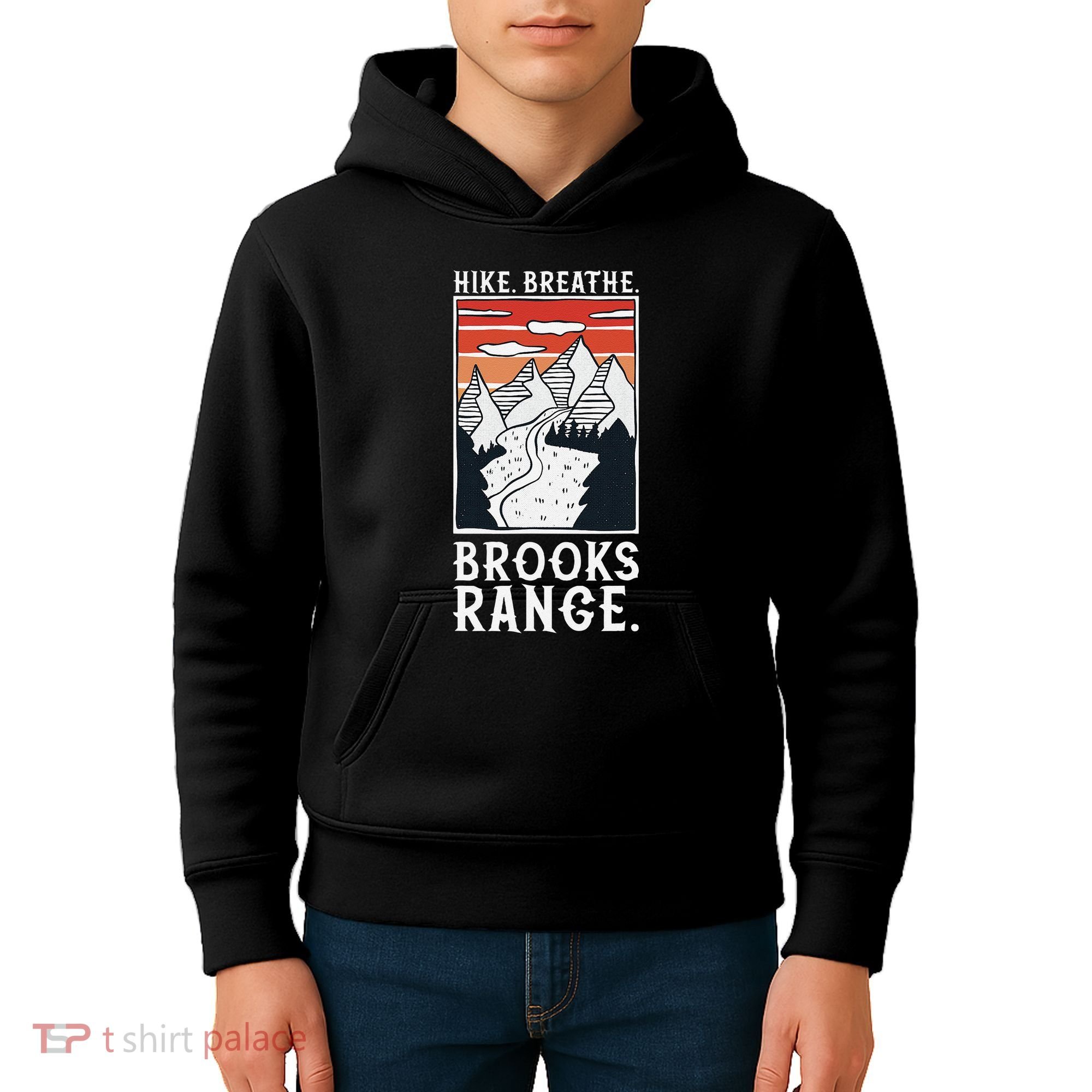 Hiking Brooks Range Kids Hoodie
