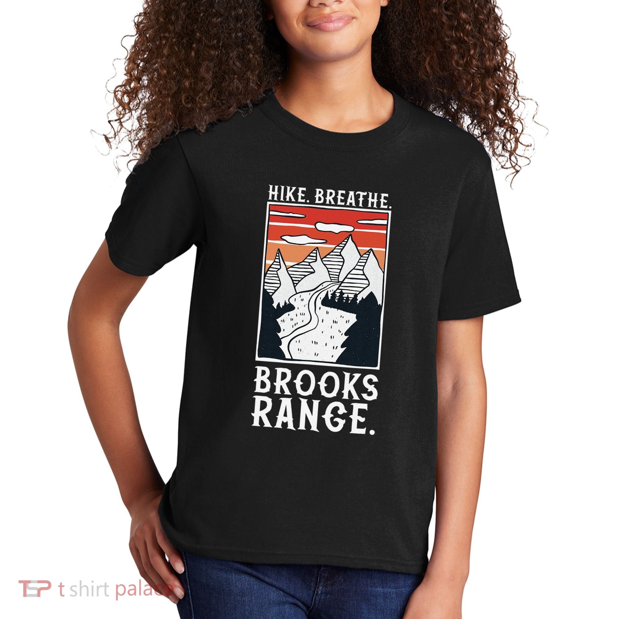 Hiking Brooks Range Kids T-Shirt
