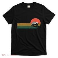 Honey Badger Retro Style Wild Animal Lover Zookeeper T-Shirt thumb 0