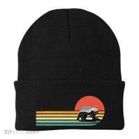 Honey Badger Retro Style Wild Animal Lover Zookeeper Beanie thumb 0
