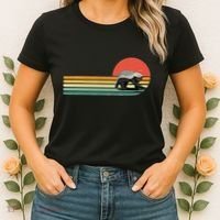 Honey Badger Retro Style Wild Animal Lover Zookeeper Women's T-Shirt thumb 2