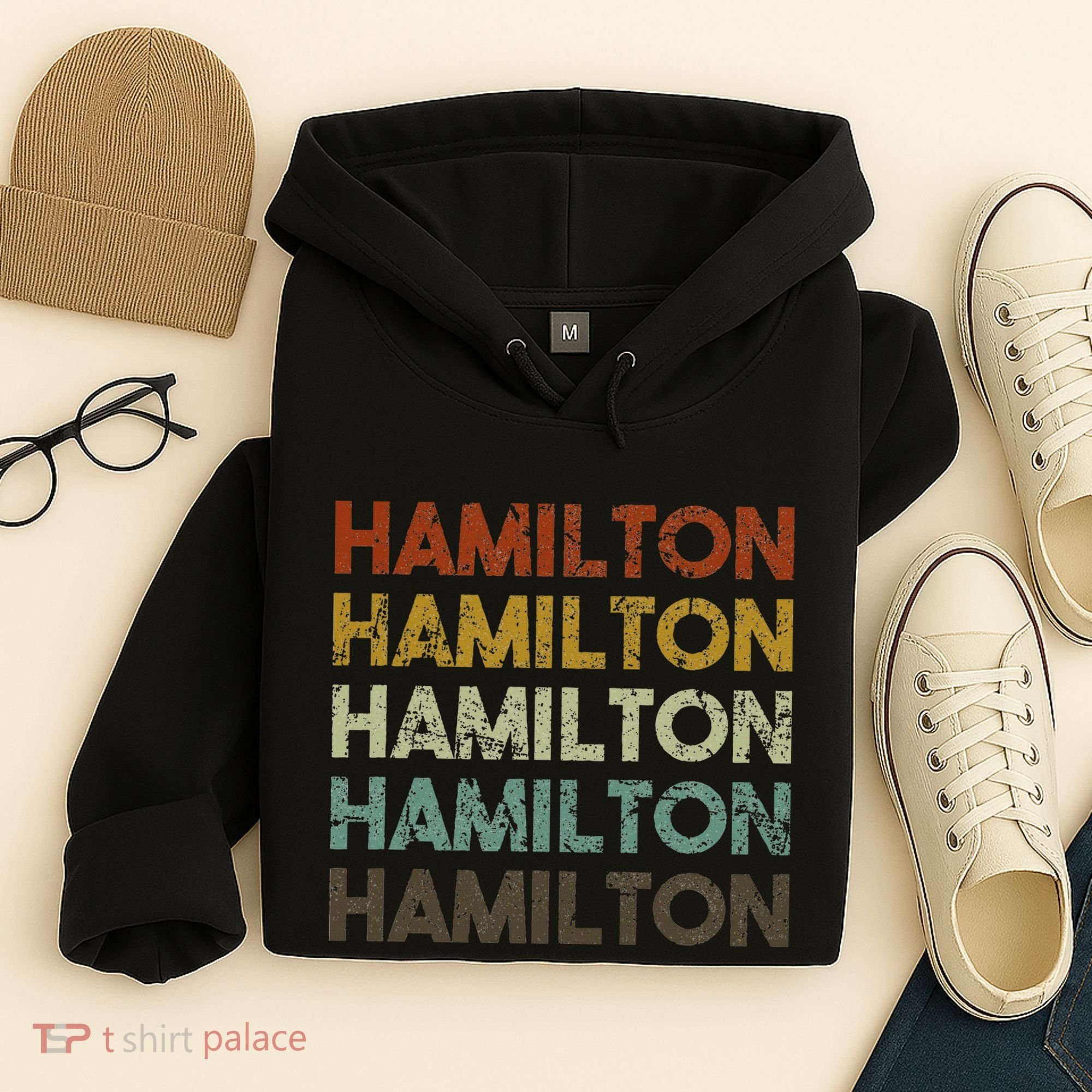 Hamilton Bermuda Retro Style Hoodie