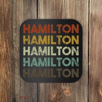 Hamilton Bermuda Retro Style Coaster