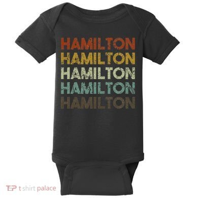 Hamilton Bermuda Retro Style Baby Bodysuit