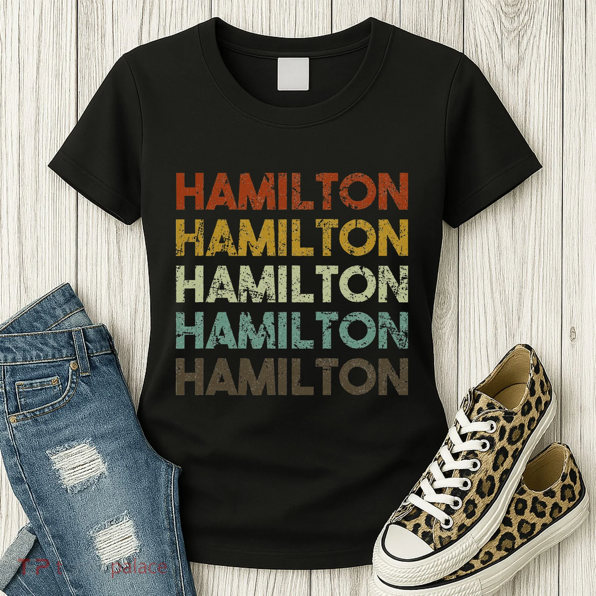 Hamilton Bermuda Retro Style Women's T-Shirt