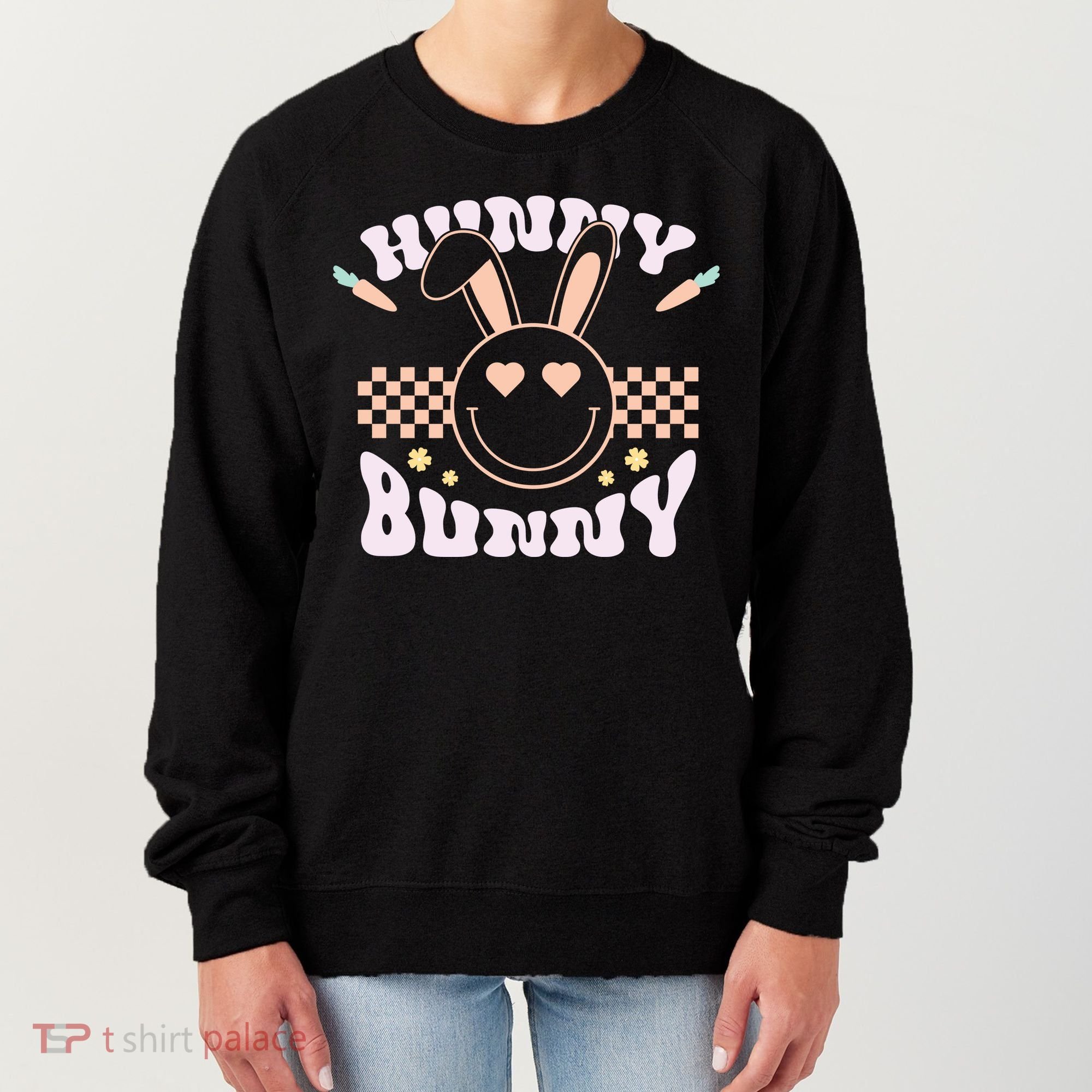 Hunny Bunny Retro Easter Holiday Women's Sweatshirt