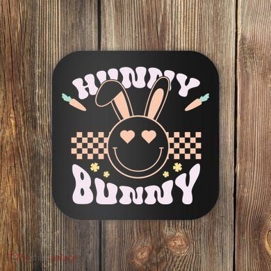 Hunny Bunny Retro Easter Holiday Coaster