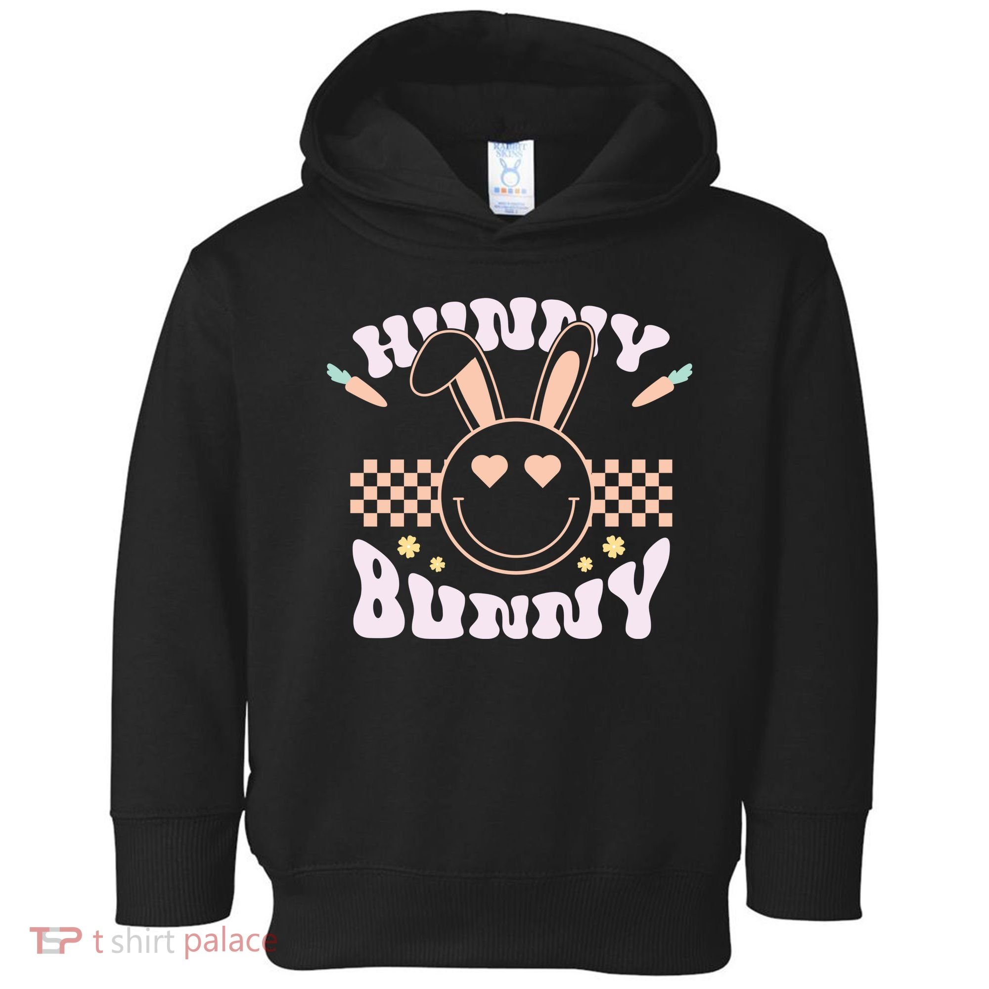 Hunny Bunny Retro Easter Holiday Toddler Hoodie