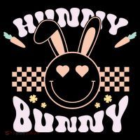 Hunny Bunny Retro Easter Holiday Toddler Hoodie thumb 2