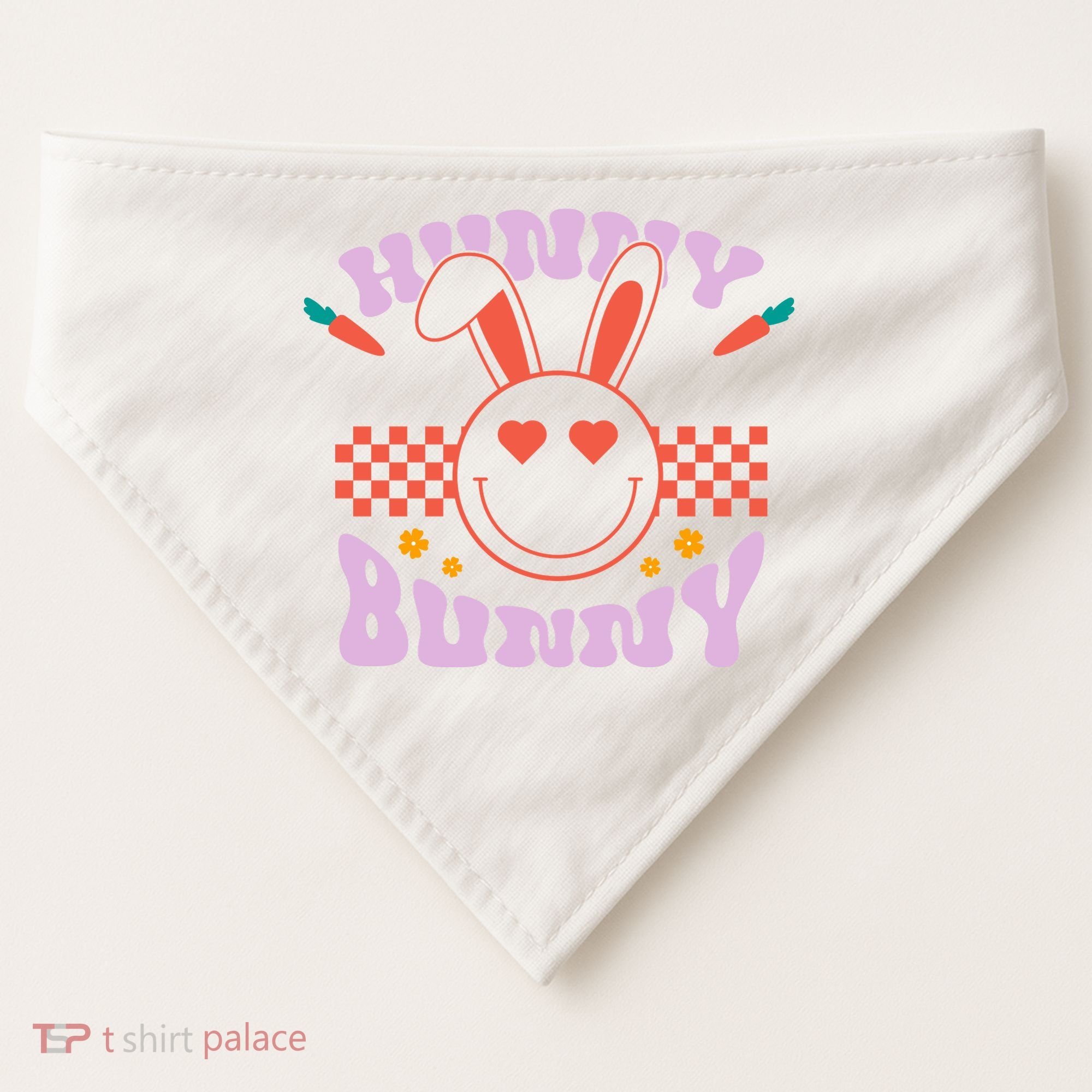Hunny Bunny Retro Easter Holiday USA-Made Doggie Bandana