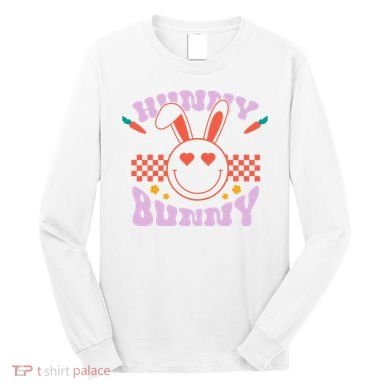 Hunny Bunny Retro Easter Holiday Long Sleeve Shirt