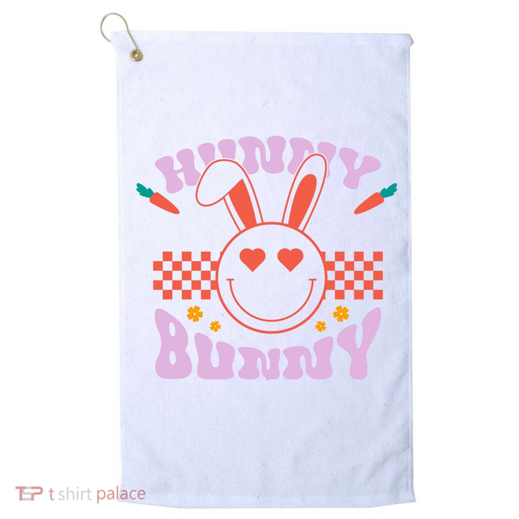 Hunny Bunny Retro Easter Holiday Golf Towel