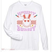 Hunny Bunny Retro Easter Holiday Zone Performance Long-Sleeve T-Shirt thumb 0
