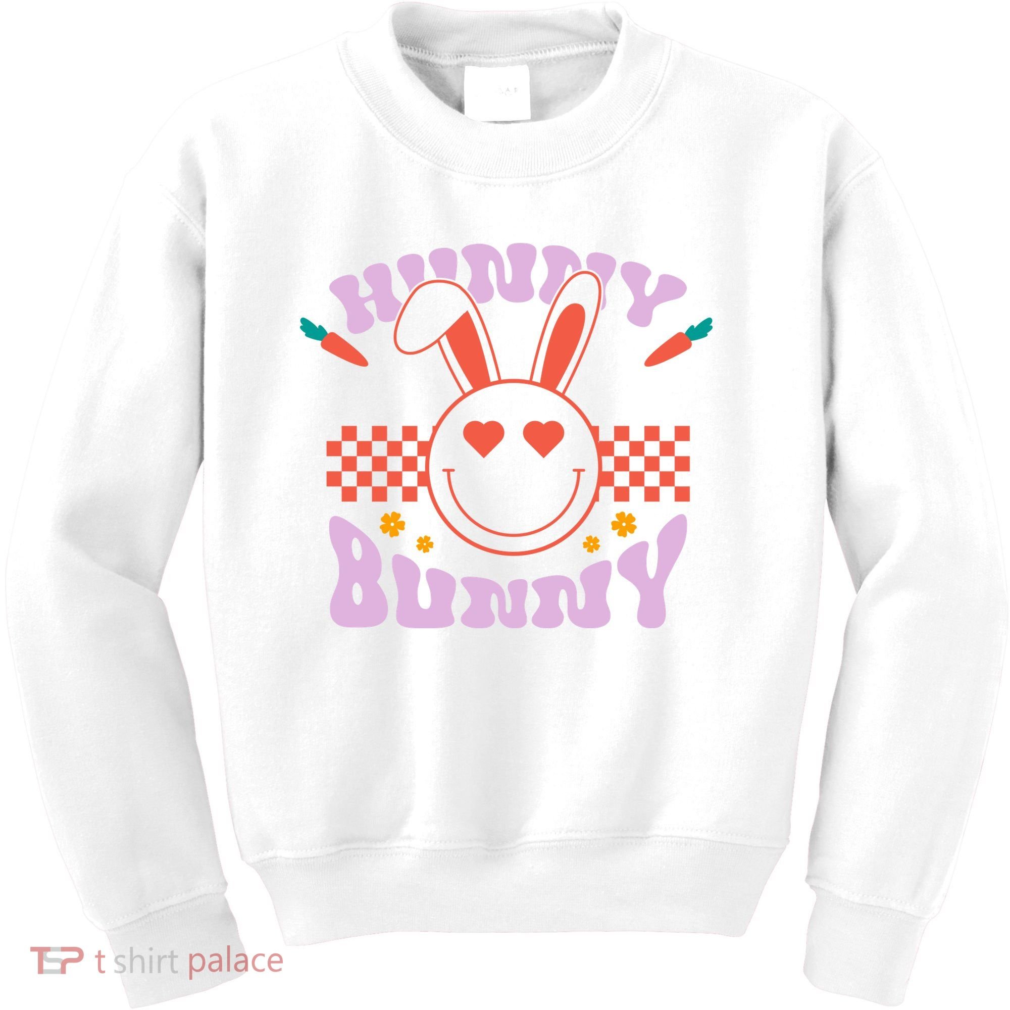 Hunny Bunny Retro Easter Holiday Kids Sweatshirt
