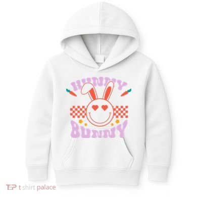 Hunny Bunny Retro Easter Holiday Kids Hoodie
