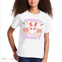Hunny Bunny Retro Easter Holiday Kids T-Shirt thumb 2