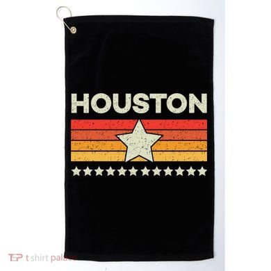 Houston Baseball Retro Vintage Golf Towel