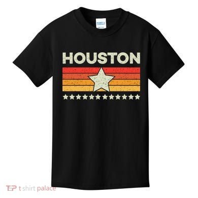 Houston Baseball Retro Vintage Kids T-Shirt