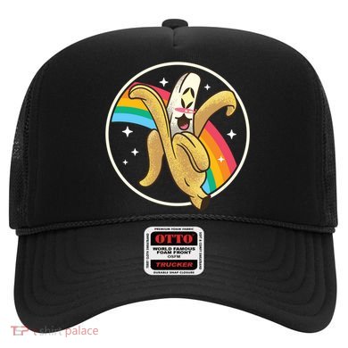 Happy Banana Rainbow Japan Style Otaku Kawaii Vaporwave Funny Gift Hat