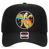 Happy Banana Rainbow Japan Style Otaku Kawaii Vaporwave Funny Gift Hat thumb 0