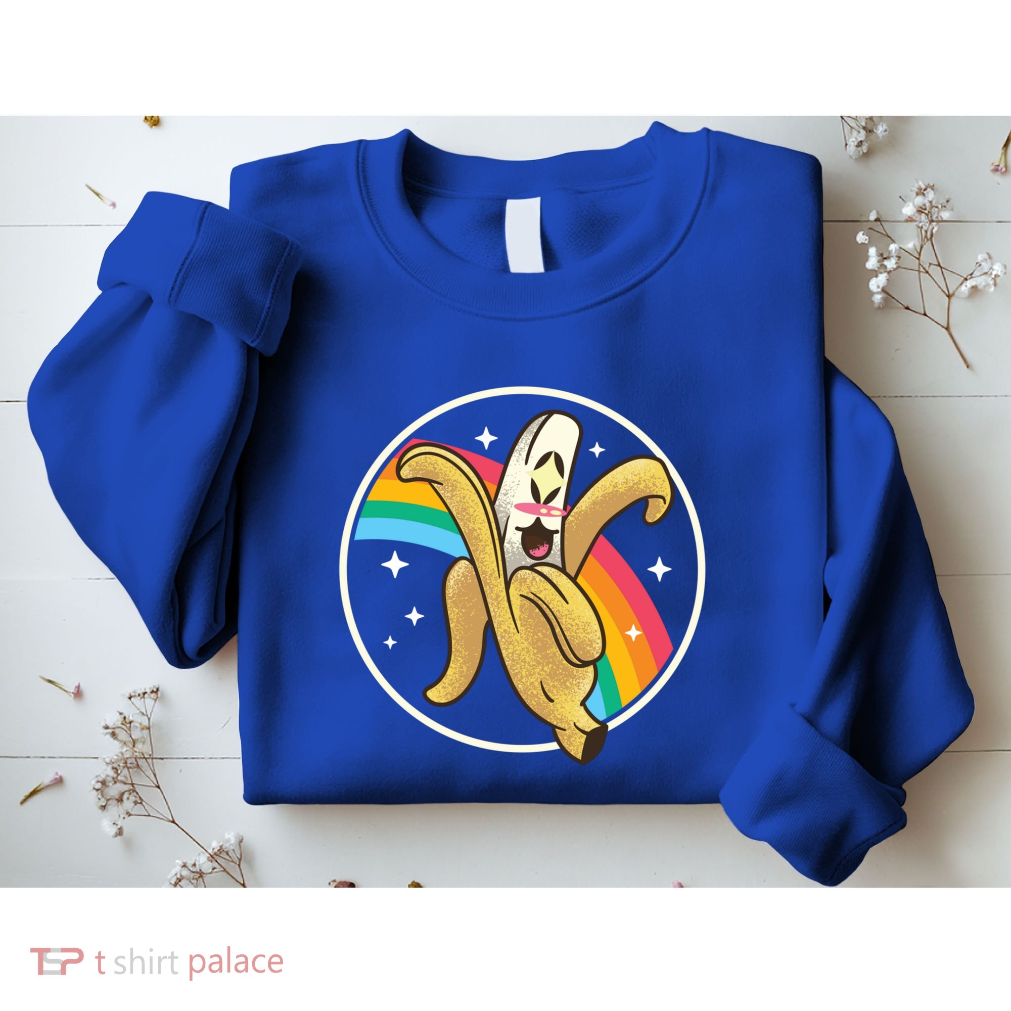 Happy Banana Rainbow Japan Style Otaku Kawaii Vaporwave Funny Gift Sweatshirt
