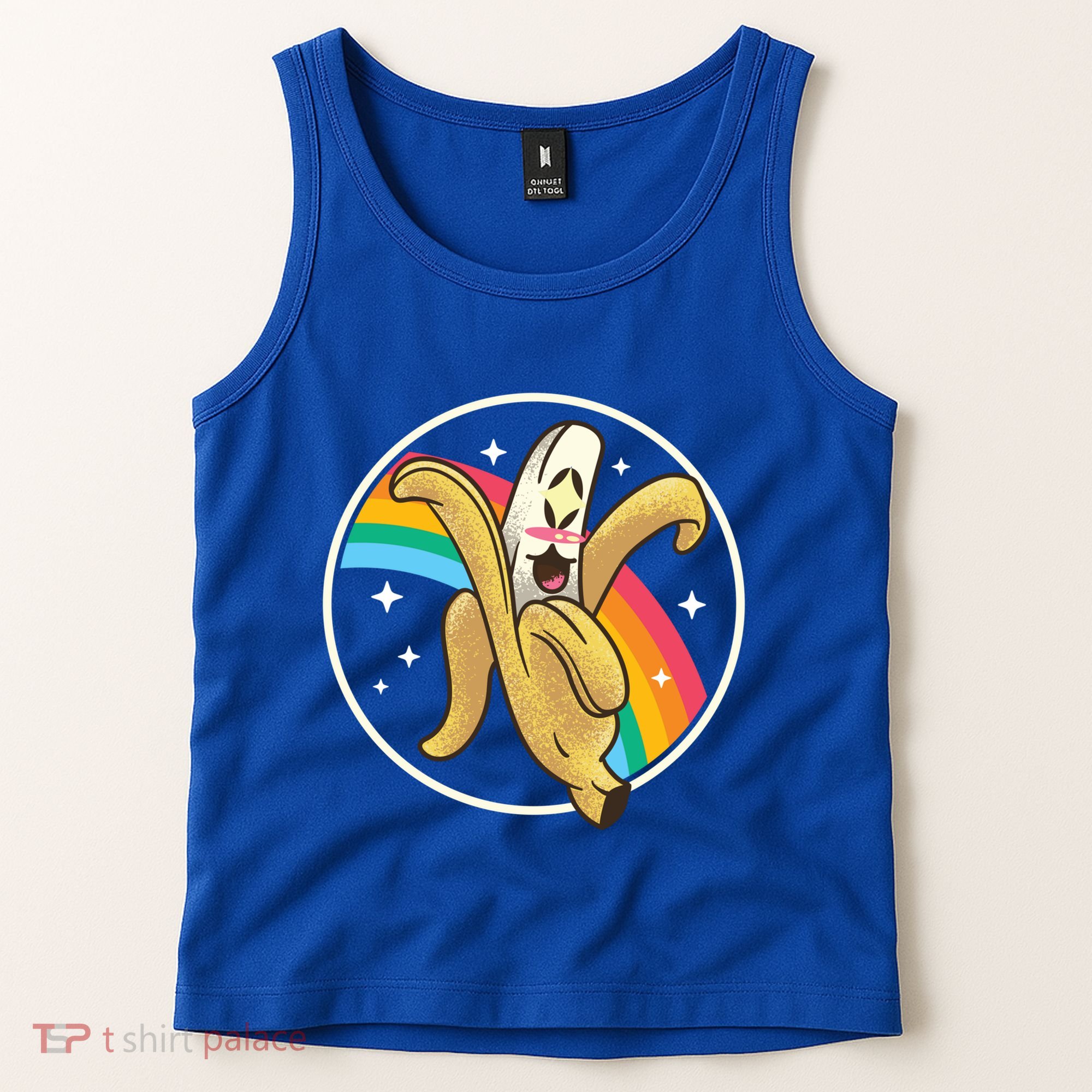 Happy Banana Rainbow Japan Style Otaku Kawaii Vaporwave Funny Gift Tank Top