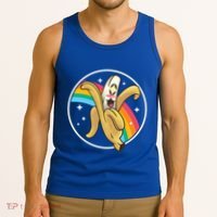 Happy Banana Rainbow Japan Style Otaku Kawaii Vaporwave Funny Gift Tank Top thumb 3