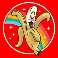 Happy Banana Rainbow Japan Style Otaku Kawaii Vaporwave Funny Gift Santa Hat thumb 1