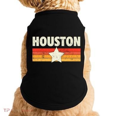 Houston Baseball Retro Vintage Gift Doggie Tank