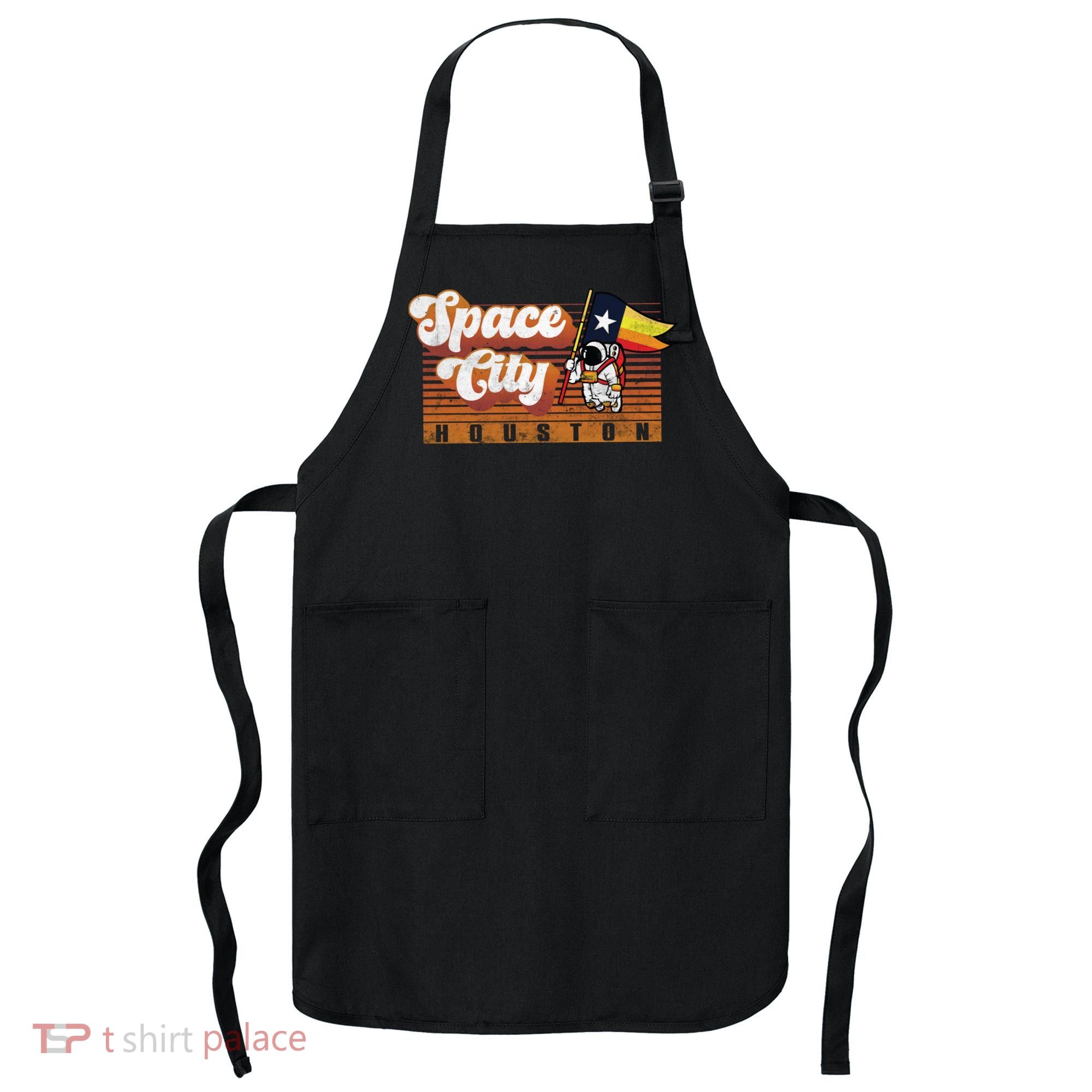 Houston Baseball Space City Astronaut Retro Distressed Apron