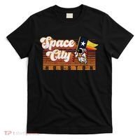 Houston Baseball Space City Astronaut Retro Distressed T-Shirt thumb 0
