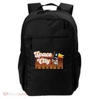 Houston Baseball Space City Astronaut Retro Distressed Backpack thumb 0