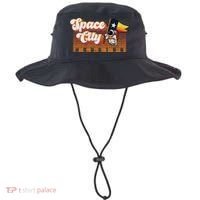 Houston Baseball Space City Astronaut Retro Distressed Bucket Hat thumb 0