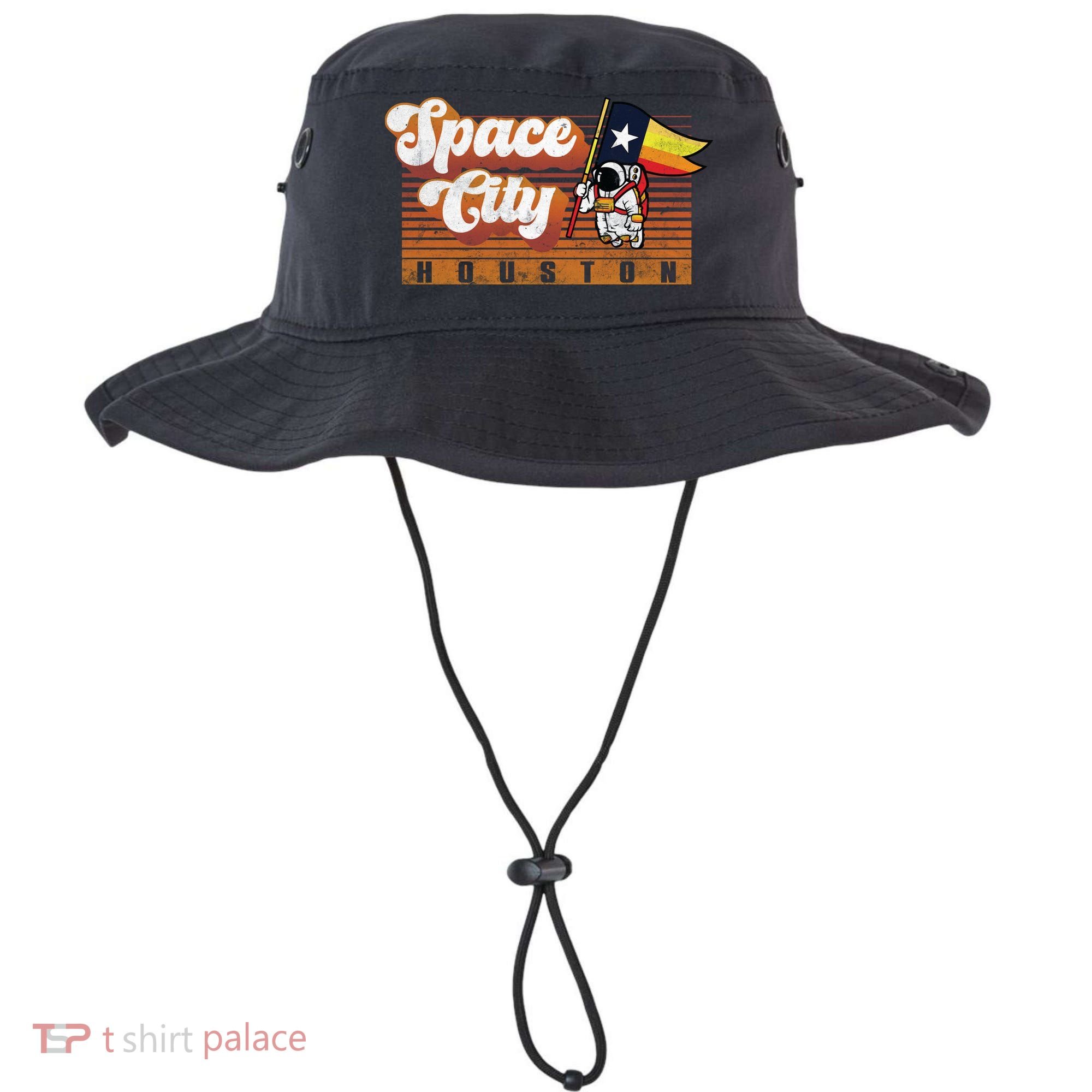 Houston Baseball Space City Astronaut Retro Distressed Bucket Hat
