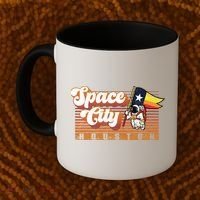 Houston Baseball Space City Astronaut Retro Distressed Coffee Mug thumb 2