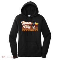 Houston Baseball Space City Astronaut Retro Distressed Women's Hoodie thumb 0